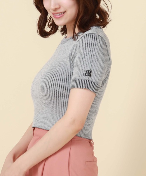 archives（アルシーヴ）の「二重臼コンパクトリブニット（ニット/セーター・レディース・オレンジ/グリーン/オフホワイト/ブルー・MEDIUM）」の2枚目の写真