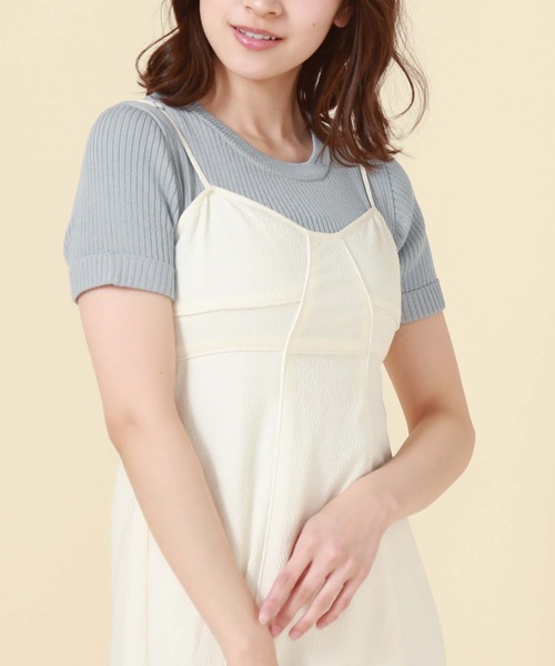 archives（アルシーヴ）の「二重臼コンパクトリブニット（ニット/セーター・レディース・オレンジ/グリーン/オフホワイト/ブルー・MEDIUM）」の17枚目の写真