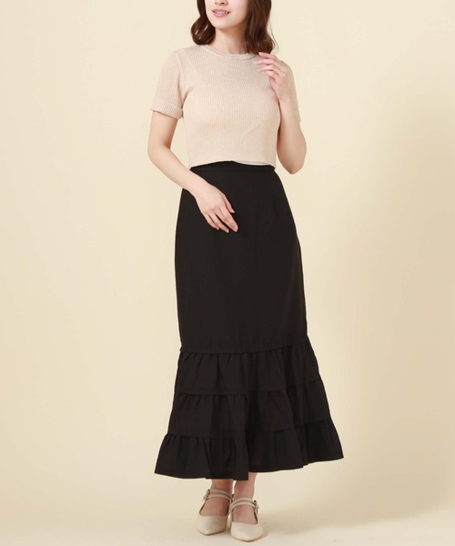 archives（アルシーヴ）の「二重臼コンパクトリブニット（ニット/セーター・レディース・オレンジ/グリーン/オフホワイト/ブルー・MEDIUM）」の14枚目の写真