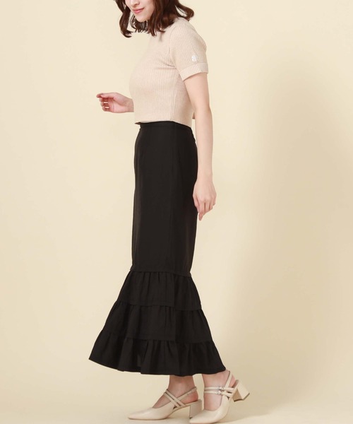 archives（アルシーヴ）の「二重臼コンパクトリブニット（ニット/セーター・レディース・オレンジ/グリーン/オフホワイト/ブルー・MEDIUM）」の15枚目の写真