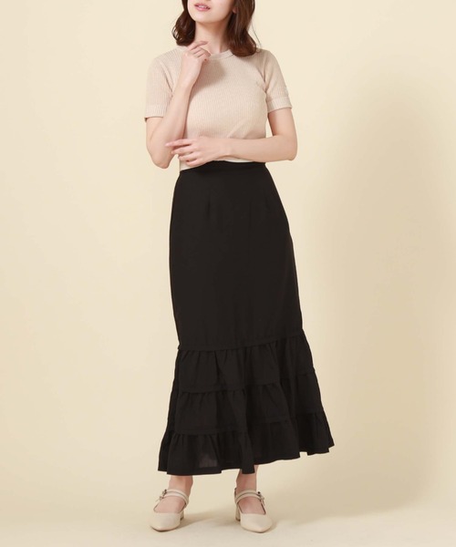 archives（アルシーヴ）の「二重臼コンパクトリブニット（ニット/セーター・レディース・オレンジ/グリーン/オフホワイト/ブルー・MEDIUM）」の16枚目の写真