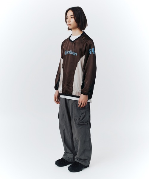 FCMM（エフシーエムエム）の「【日本限定アイテム】AFTERHOURS PULLOVER / アフターアワープルオーバー（ジャージ・メンズ・ホワイト/ブラウン・MEDIUM/LARGE）」の12枚目の写真