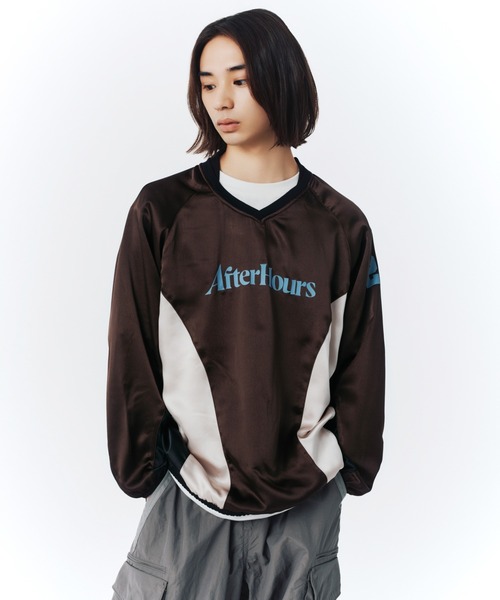 FCMM（エフシーエムエム）の「【日本限定アイテム】AFTERHOURS PULLOVER / アフターアワープルオーバー（ジャージ・メンズ・ホワイト/ブラウン・MEDIUM/LARGE）」の9枚目の写真