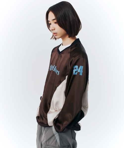 FCMM（エフシーエムエム）の「【日本限定アイテム】AFTERHOURS PULLOVER / アフターアワープルオーバー（ジャージ・メンズ・ホワイト/ブラウン・MEDIUM/LARGE）」の10枚目の写真