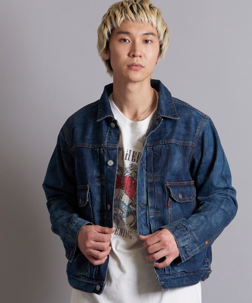 EDWIN（エドウィン）の「EDWIN 505 50DENIM JACKET（デニムジャケット・メンズ・ダークインディゴブルー・XL/L/M）」の2枚目の写真