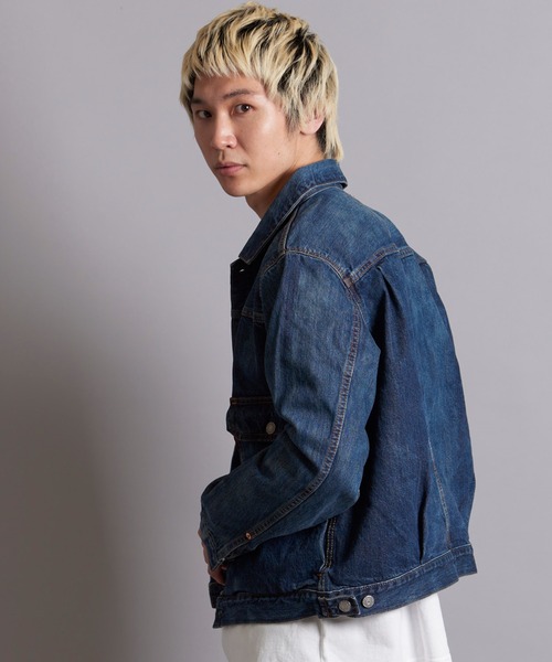 EDWIN（エドウィン）の「EDWIN 505 50DENIM JACKET（デニムジャケット・メンズ・ダークインディゴブルー・XL/L/M）」の4枚目の写真