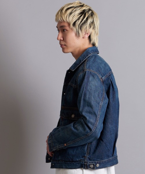 EDWIN（エドウィン）の「EDWIN 505 50DENIM JACKET（デニムジャケット・メンズ・ダークインディゴブルー・XL/L/M）」の5枚目の写真