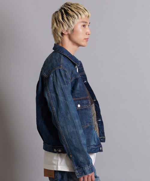 EDWIN（エドウィン）の「EDWIN 505 50DENIM JACKET（デニムジャケット・メンズ・ダークインディゴブルー・XL/L/M）」の10枚目の写真