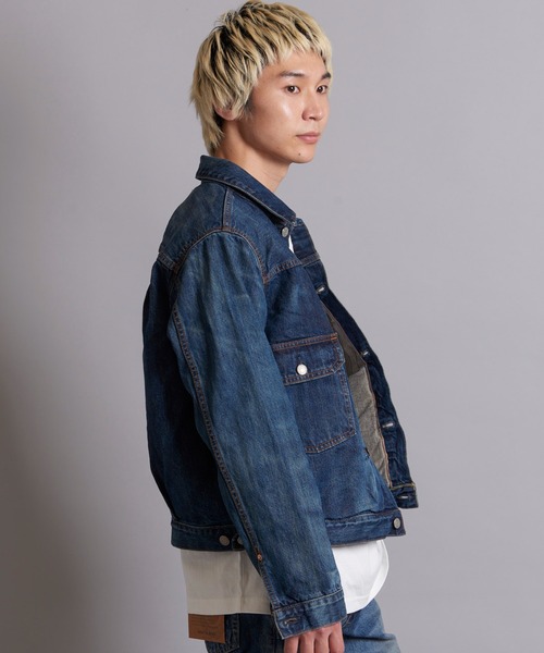 EDWIN（エドウィン）の「EDWIN 505 50DENIM JACKET（デニムジャケット・メンズ・ダークインディゴブルー・XL/L/M）」の11枚目の写真