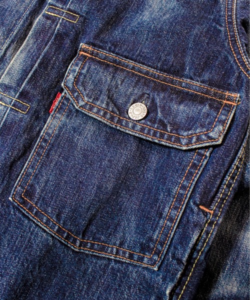 EDWIN（エドウィン）の「EDWIN 505 50DENIM JACKET（デニムジャケット・メンズ・ダークインディゴブルー・XL/L/M）」の16枚目の写真