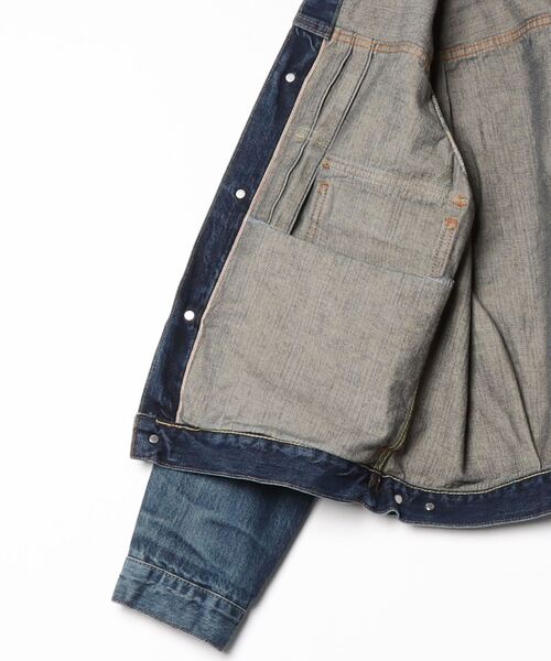 EDWIN（エドウィン）の「EDWIN 505 50DENIM JACKET（デニムジャケット・メンズ・ダークインディゴブルー・XL/L/M）」の21枚目の写真