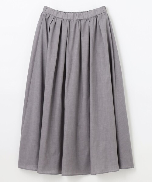 ANY（エニィ）の「【ウエストゴム】シャンブレーライクフレアスカート（スカート・レディース・ダークグリーン系/ブラック系5/グレー系/ライラック系・1/2/3）」の18枚目の写真