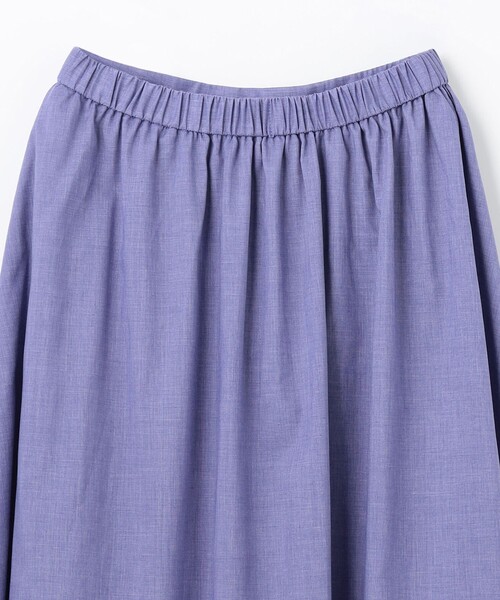 ANY（エニィ）の「【ウエストゴム】シャンブレーライクフレアスカート（スカート・レディース・ダークグリーン系/ブラック系5/グレー系/ライラック系・1/2/3）」の13枚目の写真