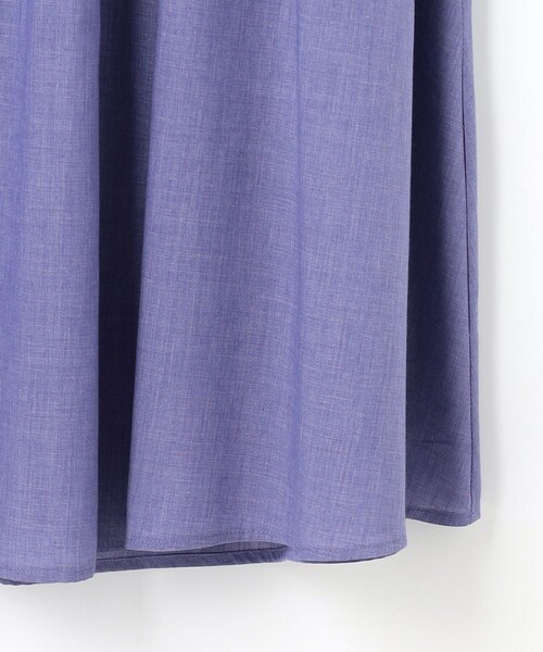 ANY（エニィ）の「【ウエストゴム】シャンブレーライクフレアスカート（スカート・レディース・ダークグリーン系/ブラック系5/グレー系/ライラック系・1/2/3）」の12枚目の写真