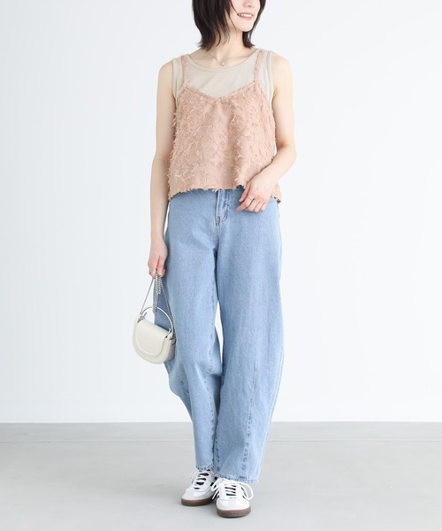 n'OrLABEL（ノアールレーベル）の「【廃盤】『ジャカードキャミソール』（キャミソール・レディース・ブラック/ピンクベージュ・2/1）」の19枚目の写真