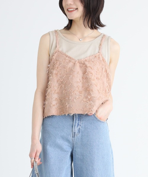 n'OrLABEL（ノアールレーベル）の「【廃盤】『ジャカードキャミソール』（キャミソール・レディース・ブラック/ピンクベージュ・2/1）」の17枚目の写真