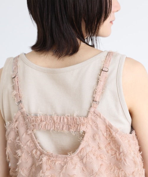 n'OrLABEL（ノアールレーベル）の「【廃盤】『ジャカードキャミソール』（キャミソール・レディース・ブラック/ピンクベージュ・2/1）」の11枚目の写真