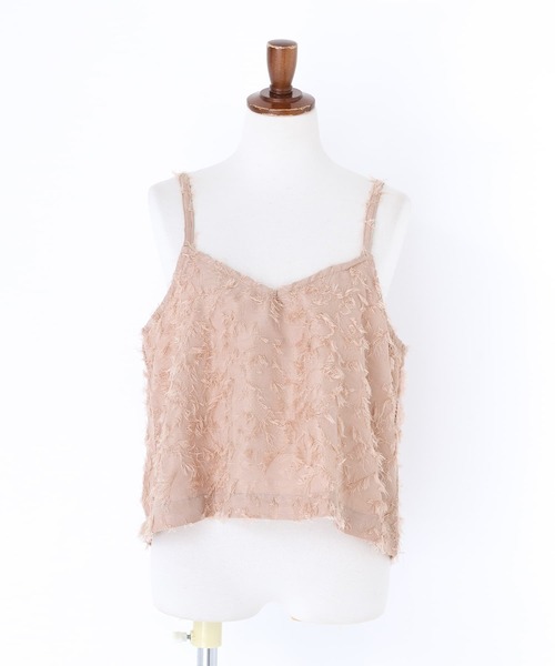 n'OrLABEL（ノアールレーベル）の「【廃盤】『ジャカードキャミソール』（キャミソール・レディース・ブラック/ピンクベージュ・2/1）」の12枚目の写真