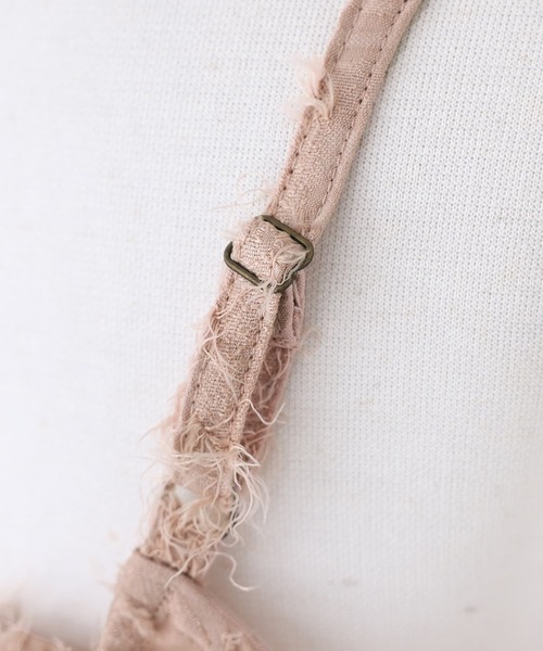 n'OrLABEL（ノアールレーベル）の「【廃盤】『ジャカードキャミソール』（キャミソール・レディース・ブラック/ピンクベージュ・2/1）」の6枚目の写真