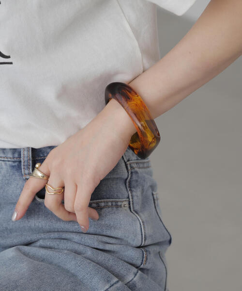 FREE'S MART（フリーズマート）の「◆サークルカラーバングル（バングル/リストバンド・レディース・ブラウン/グリーン・ﾌﾘ-）」の5枚目の写真