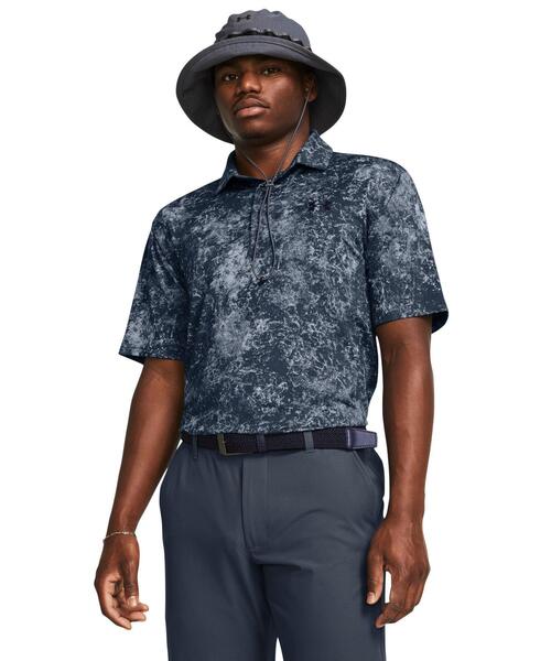 【セール】UAプレーオフ プリント ポロ3.0（ゴルフ/メンズ）（ポロシャツ）｜UNDER ARMOUR（アンダーアーマー）