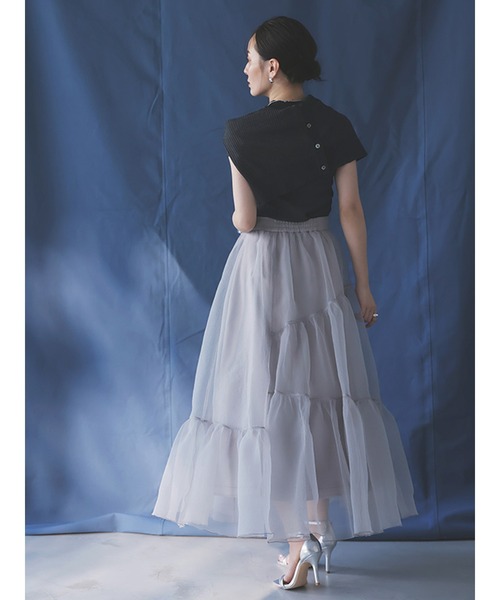 anuans（アニュアンス）の「シアーリブアンサンブルニット