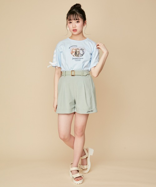 JENNI love(ジェニィラブ)の「リネンライクショートパンツ(その他パンツ・キッズ・カーキ/ベージュ/サックスブルー・160cm/150cm/140cm/130cm)」の8枚目の写真