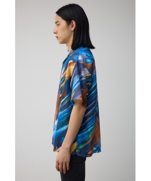 AZUL by moussy(アズールバイマウジー)の「アブストラクトシアーシャツ(シャツ/ブラウス・メンズ・グリーン系その他/ブルー系その他/ホワイト系その他/ブラック系その他・FREE)」の14枚目の写真