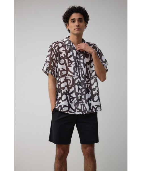 AZUL by moussy(アズールバイマウジー)の「アブストラクトシアーシャツ(シャツ/ブラウス・メンズ・グリーン系その他/ブルー系その他/ホワイト系その他/ブラック系その他・FREE)」の21枚目の写真
