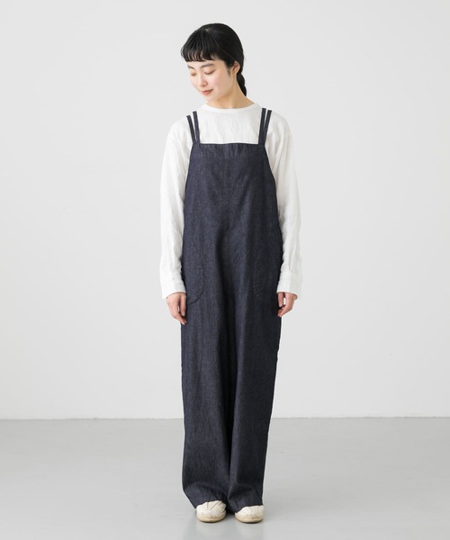かぐれ（カグレ）の「デニムイージーサロペット（デニムパンツ・レディース・インディゴブルー・FREE）」の19枚目の写真