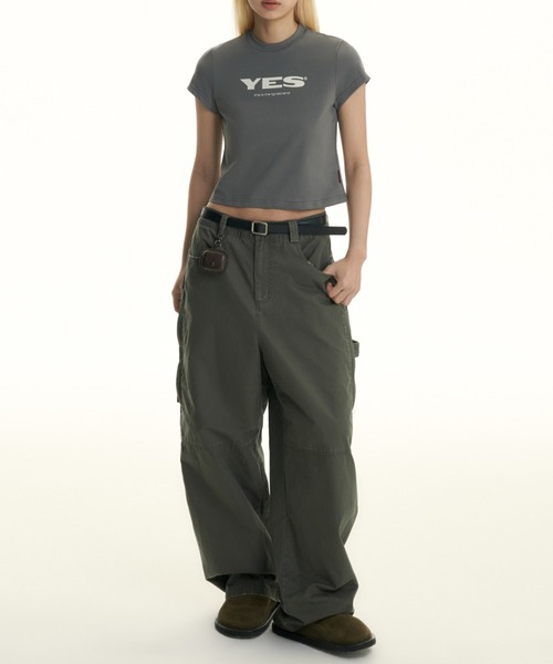 TGNS(ツーガンズ)の「ストリートファッション TGNS ツーガンズ Washed Logging Trousers ペインターパンツ カーゴデニムパンツ デニムパンツ ワークパンツ ジーンズ ジーパン ワイドデニムパンツ ワイドパンツ オーバーサイズ ストリートブランド Y2K(デニムパンツ・メンズ・チャコール/グレー・S/M)」の11枚目の写真