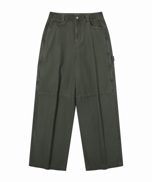 TGNS(ツーガンズ)の「ストリートファッション TGNS ツーガンズ Washed Logging Trousers ペインターパンツ カーゴデニムパンツ デニムパンツ ワークパンツ ジーンズ ジーパン ワイドデニムパンツ ワイドパンツ オーバーサイズ ストリートブランド Y2K(デニムパンツ・メンズ・チャコール/グレー・S/M)」の6枚目の写真