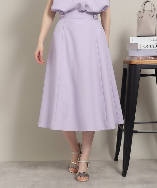 ITS'DEMO（イッツデモ）の「◆【UV／洗える／吸水速乾／イージーアイロン／ウエストゴム】麻調合繊スカート（スカート・レディース・ブルー/ベージュ/パープル/ネイビー・00）」の15枚目の写真