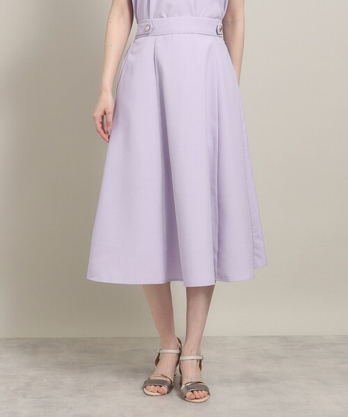 ITS'DEMO（イッツデモ）の「◆【UV／洗える／吸水速乾／イージーアイロン／ウエストゴム】麻調合繊スカート（スカート・レディース・ブルー/ベージュ/パープル/ネイビー・00）」の11枚目の写真