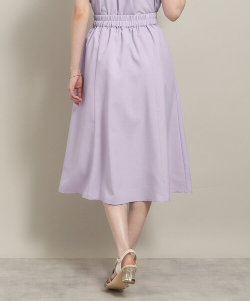 ITS'DEMO（イッツデモ）の「◆【UV／洗える／吸水速乾／イージーアイロン／ウエストゴム】麻調合繊スカート（スカート・レディース・ブルー/ベージュ/パープル/ネイビー・00）」の9枚目の写真