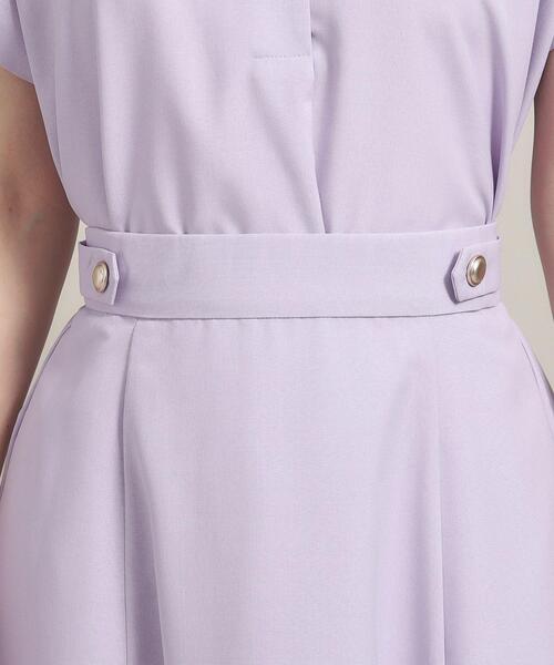 ITS'DEMO（イッツデモ）の「◆【UV／洗える／吸水速乾／イージーアイロン／ウエストゴム】麻調合繊スカート（スカート・レディース・ブルー/ベージュ/パープル/ネイビー・00）」の8枚目の写真