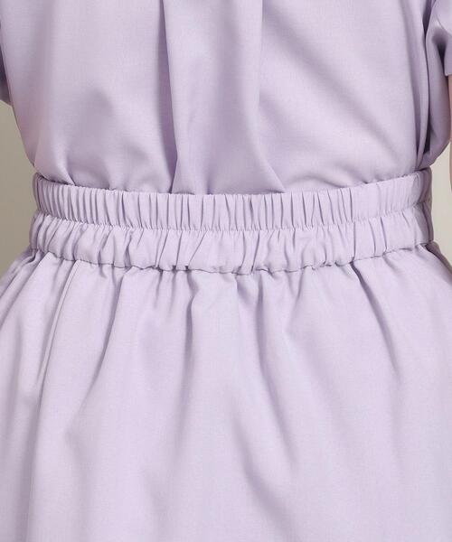 ITS'DEMO（イッツデモ）の「◆【UV／洗える／吸水速乾／イージーアイロン／ウエストゴム】麻調合繊スカート（スカート・レディース・ブルー/ベージュ/パープル/ネイビー・00）」の6枚目の写真