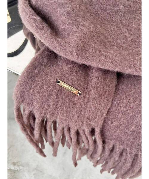 MERCURYDUO（マーキュリーデュオ）の「メタルプレートロングストール（ストール/ショール・レディース・ブラウン/レッド/アイボリー・FREE）」の6枚目の写真