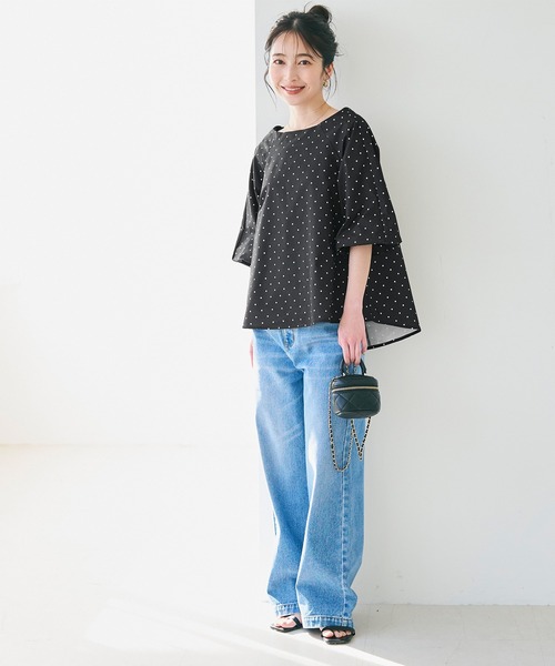 coffee様　FWコクーンプルホワイト、ブラック ゆるふわコットンコクーンプルオーバ（ブラック）【レディス