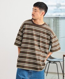 B:MING by BEAMS | B:MING by BEAMS / フェード ボーダー ビッグシルエット Tシャツ(Tシャツ/カットソー)