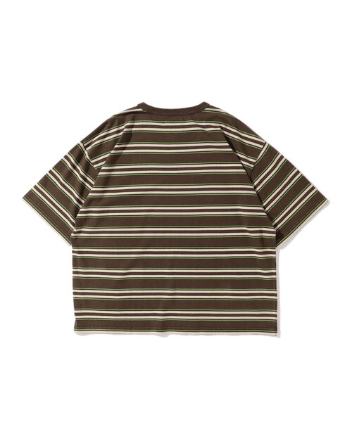 B:MING by BEAMS（ビーミングバイビームス）の「B:MING by BEAMS / フェード ボーダー ビッグシルエット Tシャツ（Tシャツ/カットソー・メンズ・ブラウン/ネイビー・LARGE/MEDIUM/SMALL/X-LARGE）」の20枚目の写真