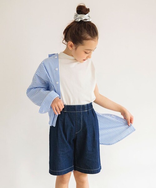 EDWIN(エドウィン)の「【Ou? by EDWIN】タックハーフパンツ(その他パンツ・キッズ・ベージュ/ネイビー・90/150/120/130/140/110/100)」の21枚目の写真