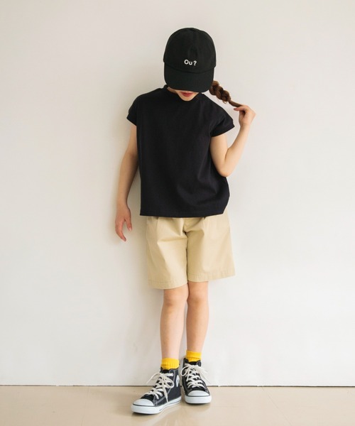 EDWIN(エドウィン)の「【Ou? by EDWIN】タックハーフパンツ(その他パンツ・キッズ・ベージュ/ネイビー・90/150/120/130/140/110/100)」の3枚目の写真