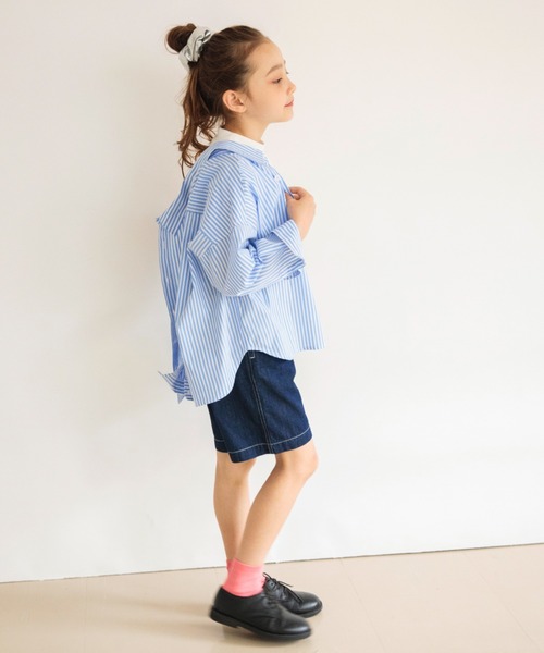 EDWIN(エドウィン)の「【Ou? by EDWIN】タックハーフパンツ(その他パンツ・キッズ・ベージュ/ネイビー・90/150/120/130/140/110/100)」の7枚目の写真