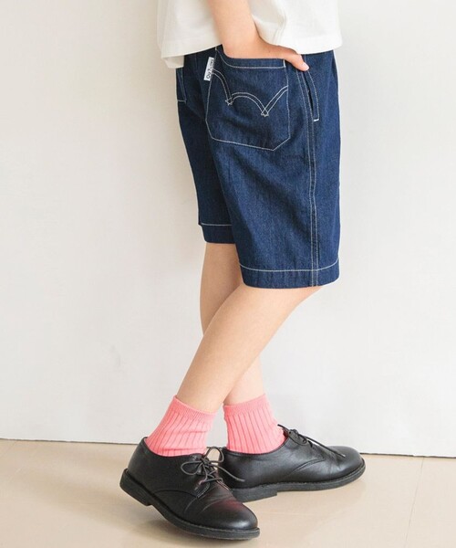 EDWIN(エドウィン)の「【Ou? by EDWIN】タックハーフパンツ(その他パンツ・キッズ・ベージュ/ネイビー・90/150/120/130/140/110/100)」の8枚目の写真