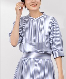 NOLLEY’S | 《セットアップ対応》ピンタック5分袖シャツブラウス(シャツ/ブラウス)