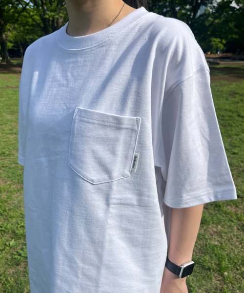 BROKEN BASE(ブロークンベース)の「heavy weight pocket Tee(Tシャツ/カットソー・メンズ・ネイビー/オフホワイト/ブラック・MEDIUM/LARGE)」の19枚目の写真