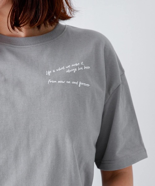 SHELTECH(シェルテック)の「『別注』SHELTECH×Sonny Label プリントロゴTシャツ(Tシャツ/カットソー・レディース・グレー/オフホワイト/ネイビー・FREE)」の9枚目の写真