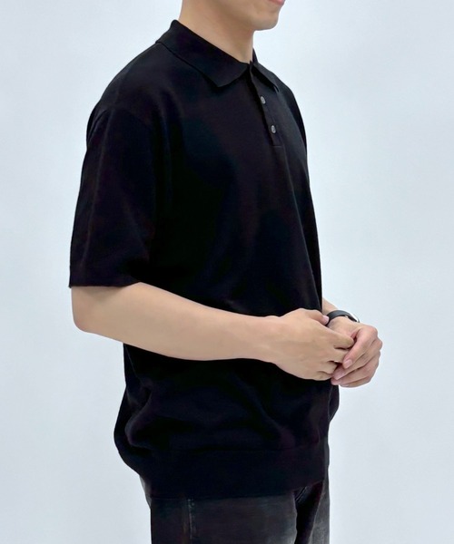 3.3 Field Trip （3.3フィールドトリップ）の「3.3 Field Trip／カラーニットT（Tシャツ/カットソー・メンズ・グレー/ブラック・FREE）」の4枚目の写真