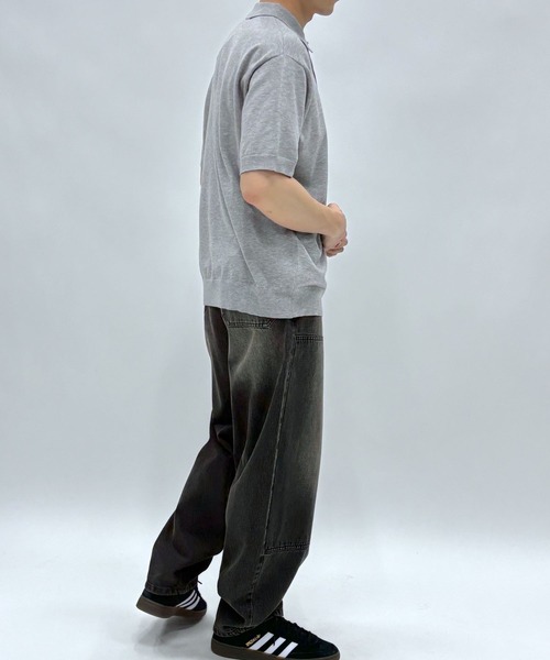 3.3 Field Trip （3.3フィールドトリップ）の「3.3 Field Trip／カラーニットT（Tシャツ/カットソー・メンズ・グレー/ブラック・FREE）」の12枚目の写真